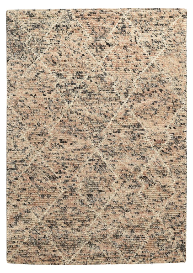 Blush Pixel - Handcrafted Wool Carpet - Wool - 7*5