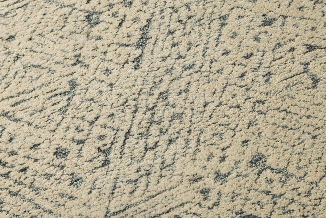 Aqua Vintage -  Handcrafted Wool Carpet - Wool - 7*5 ft