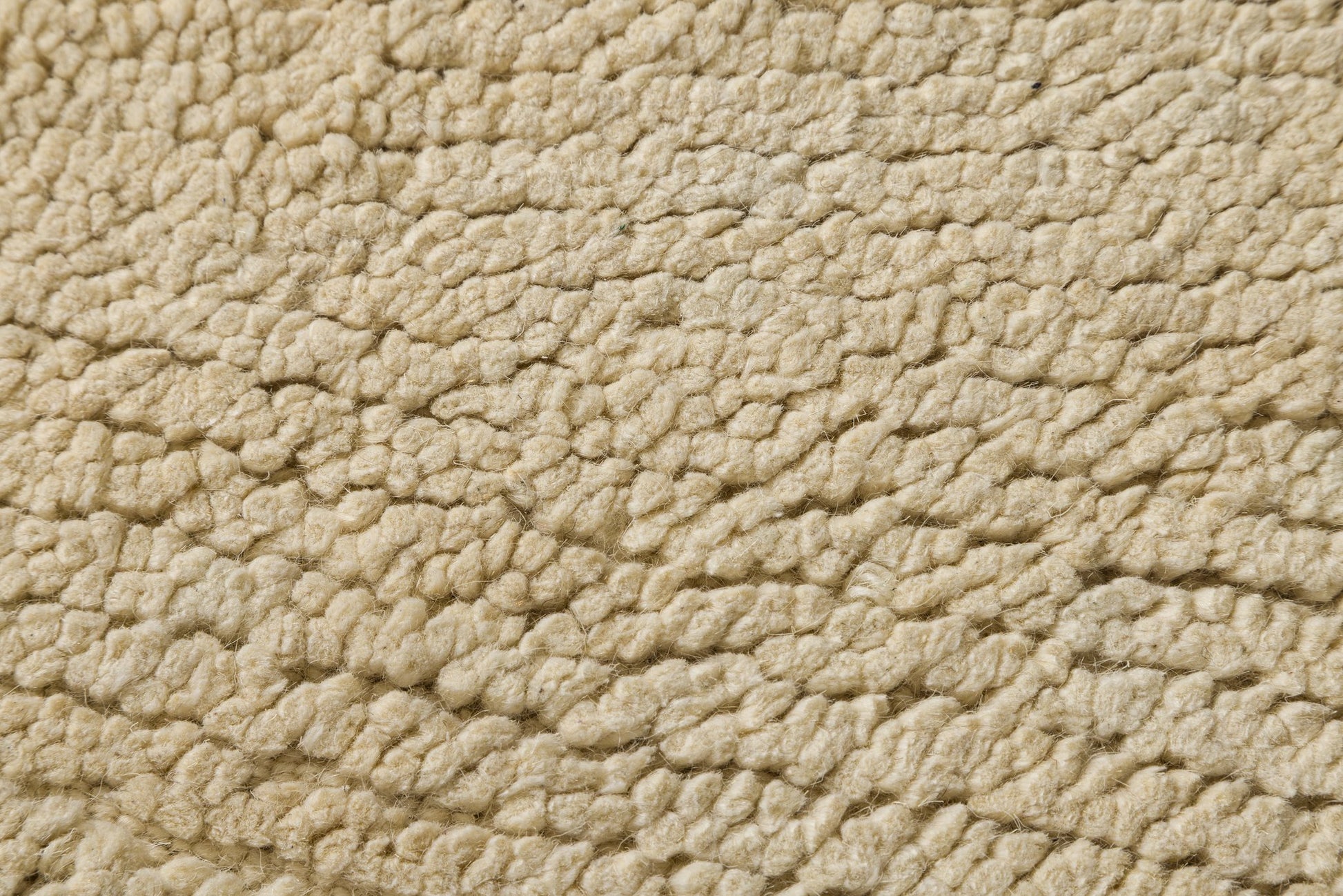 Beige Ripple -  Handcrafted Wool Carpet - Wool - 7*5 ft