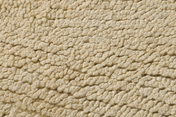 Beige Ripple -  Handcrafted Wool Carpet - Wool - 7*5 ft
