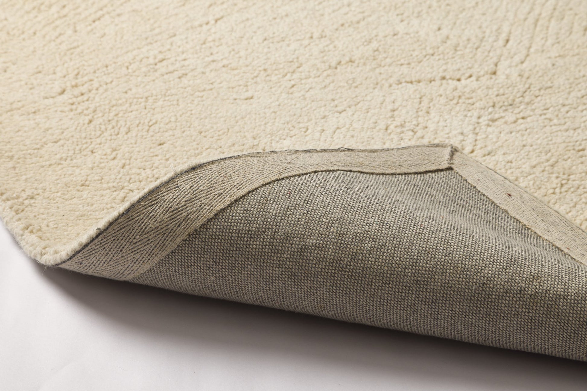Beige Ripple -  Handcrafted Wool Carpet - Wool - 7*5 ft