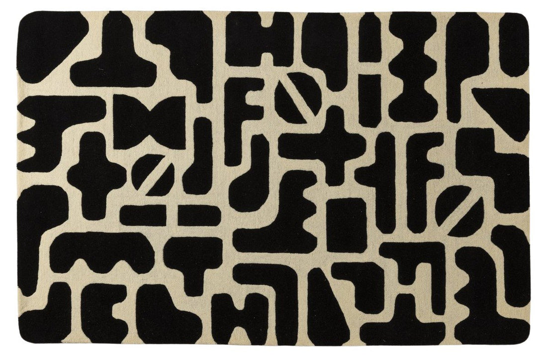 Obsidian - Handcrafted Wool Carpet - Wool - 7*5 ft