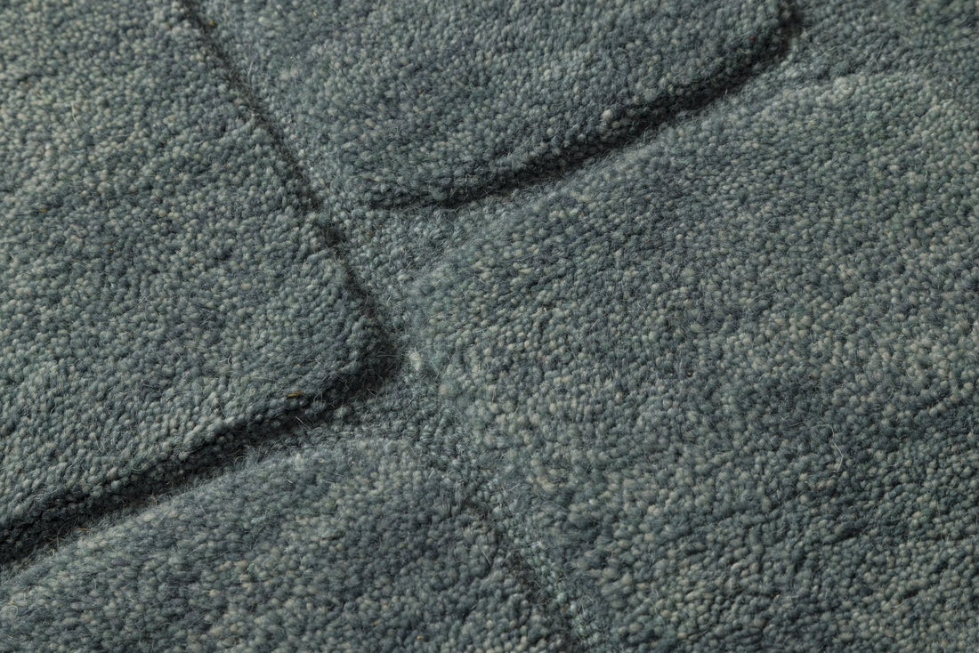 Brick Textured - Handcrafted Wool Carpet - Wool - 7*5