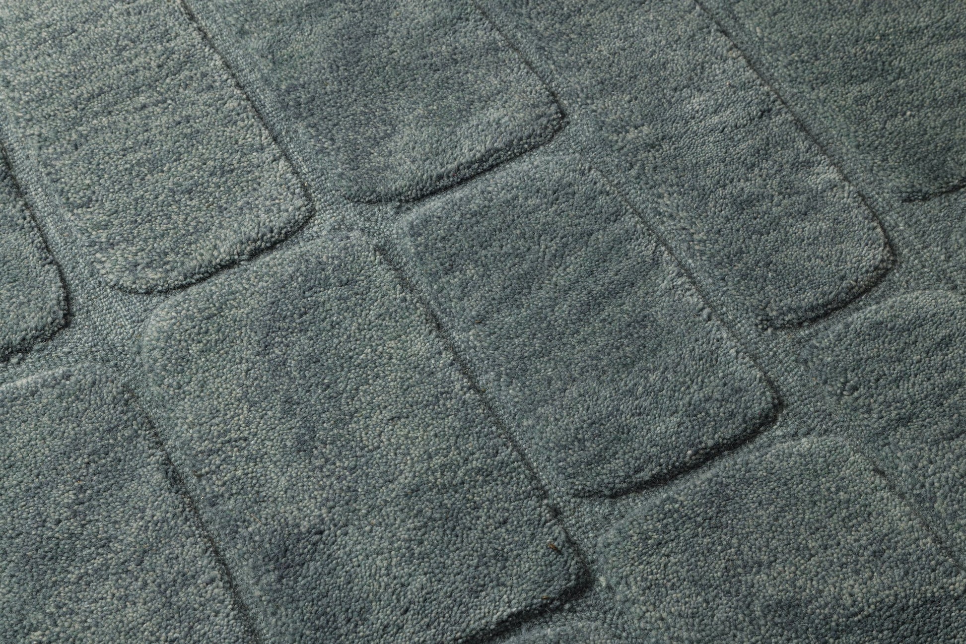 Brick Textured - Handcrafted Wool Carpet - Wool - 7*5
