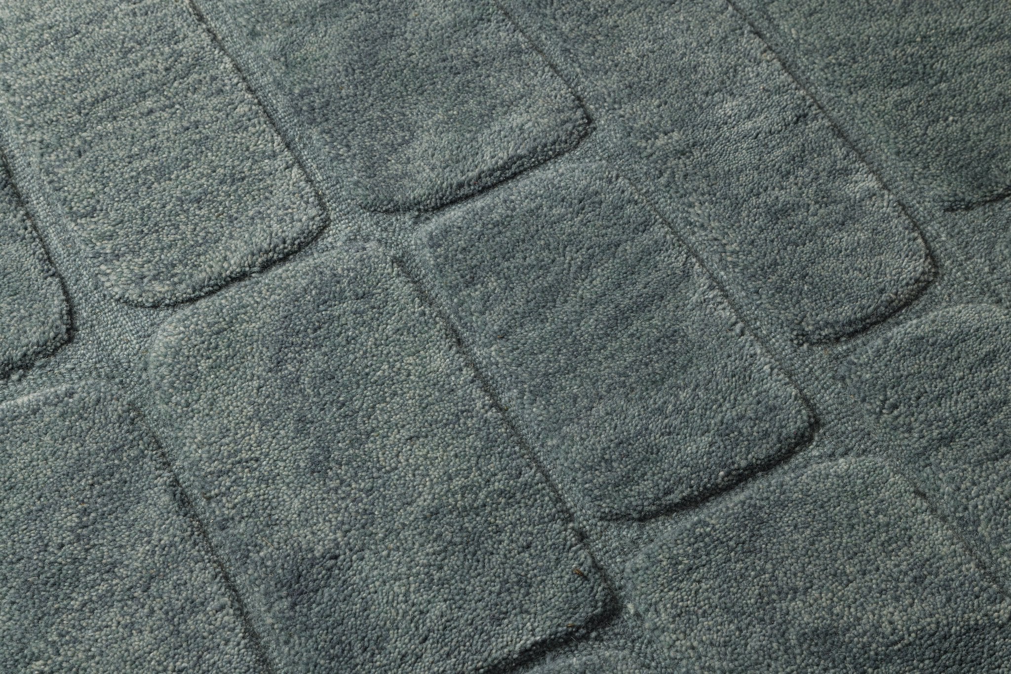 Brick Textured - Handcrafted Wool Carpet - Wool - 7*5