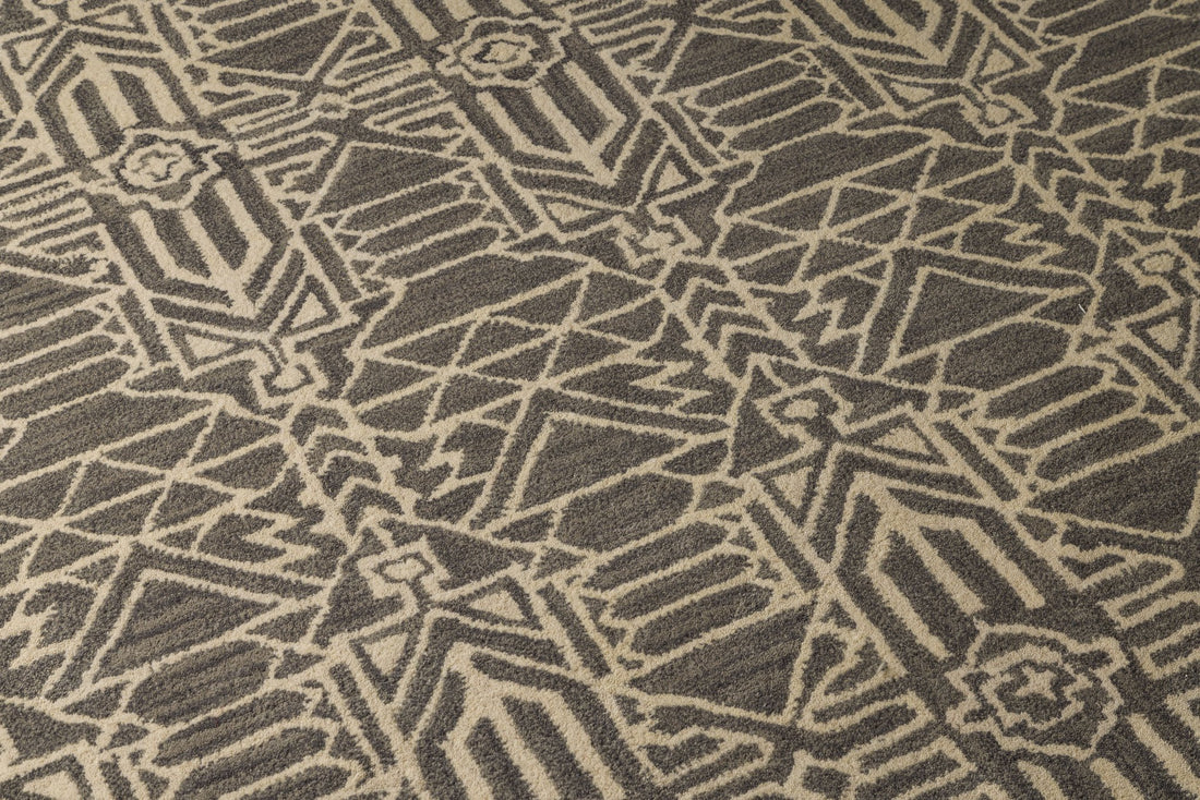 Heritage Geometry - Handcrafted Wool Carpet - 100% New Zeland Wool - 7.6*9.6
