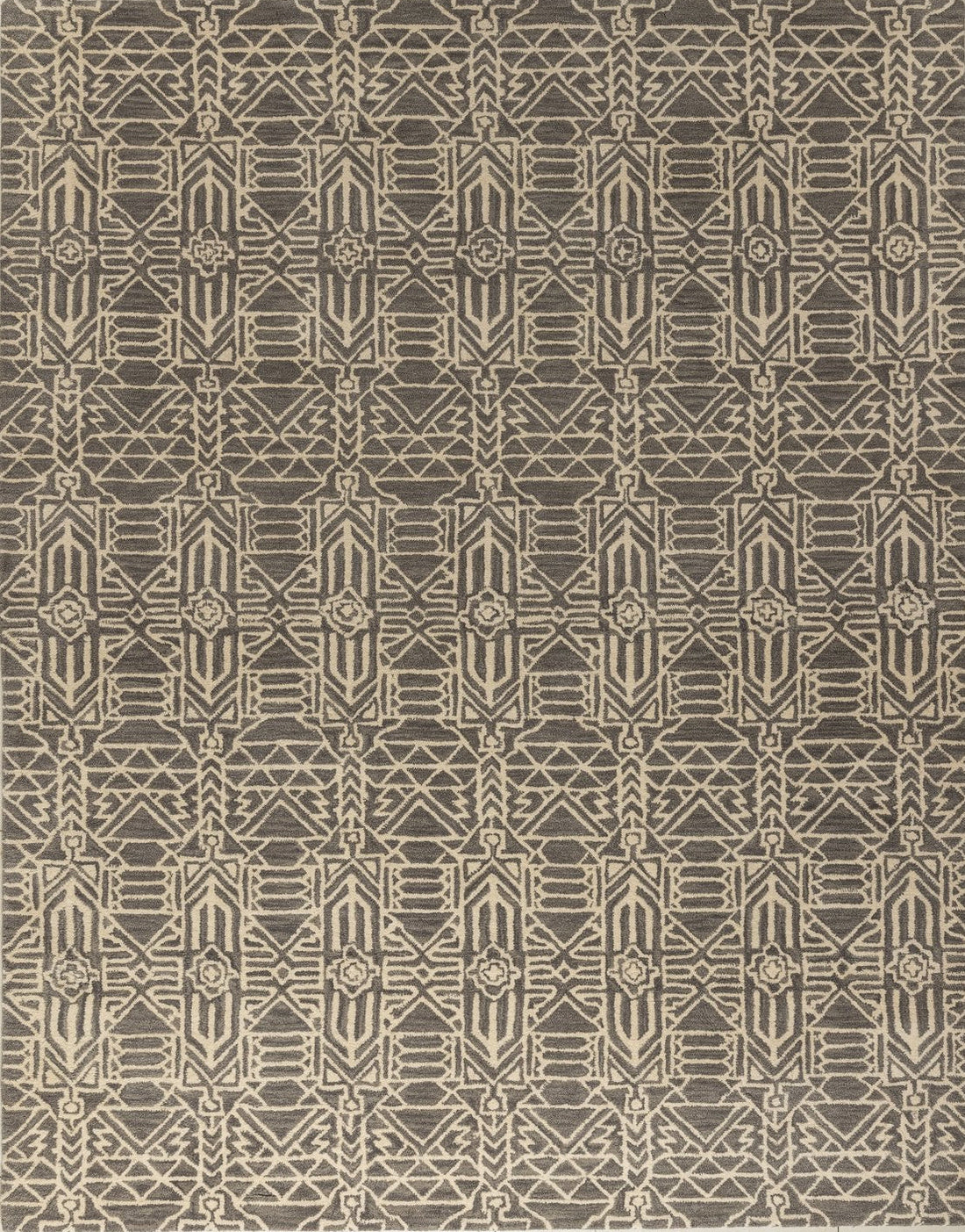 Heritage Geometry - Handcrafted Wool Carpet - 100% New Zeland Wool - 7.6*9.6