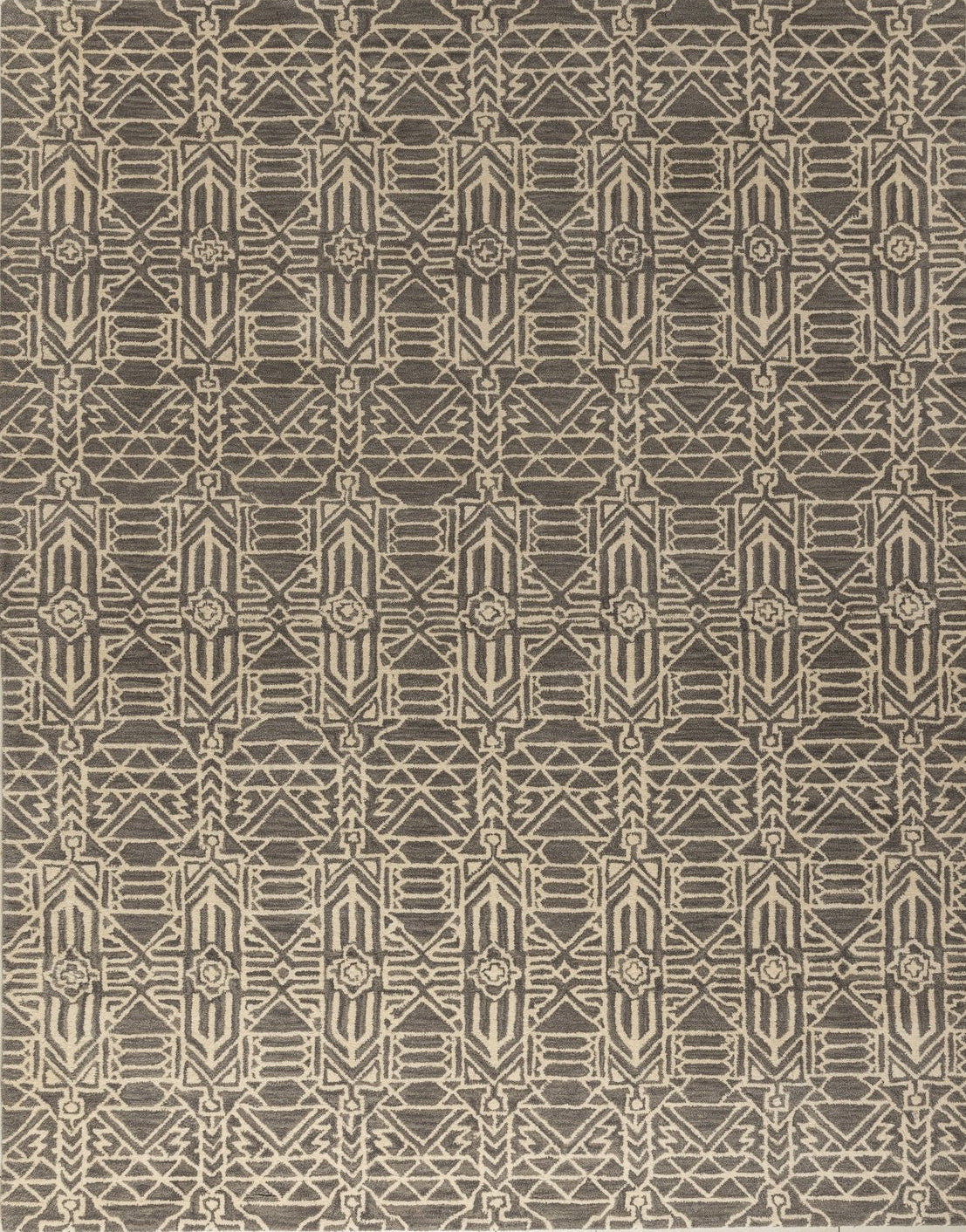Heritage Geometry - Handcrafted Wool Carpet - 100% New Zeland Wool - 7.6*9.6