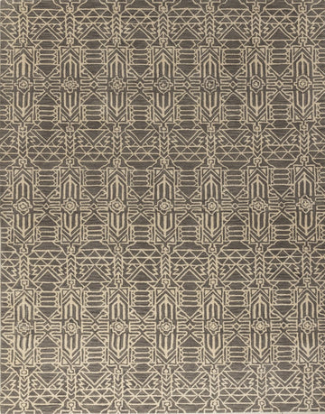 Heritage Geometry - Handcrafted Wool Carpet - 100% New Zeland Wool - 7.6*9.6