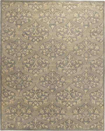 Ornate Loop - Handcrafted Silk Wool Carpet - 60% New Zeland Wool + 40% Silk - 8*10
