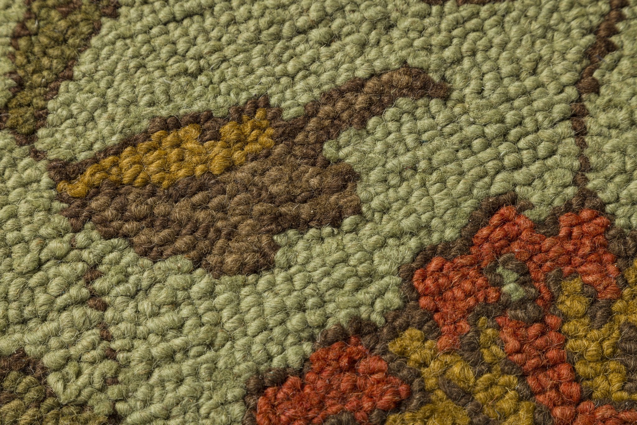 Meadow Medallion – Handcrafted Wool Rug - 100% New Zeland Wool - 7.6*9.6