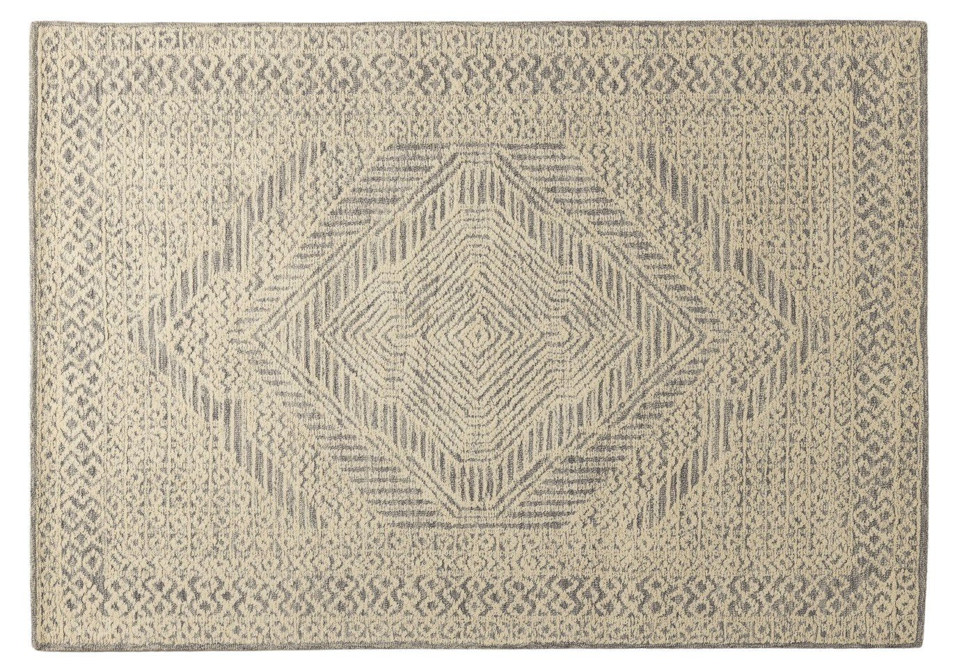 Muted Diamond – Artisans Wool Carpet - 100% Wool - 8*5