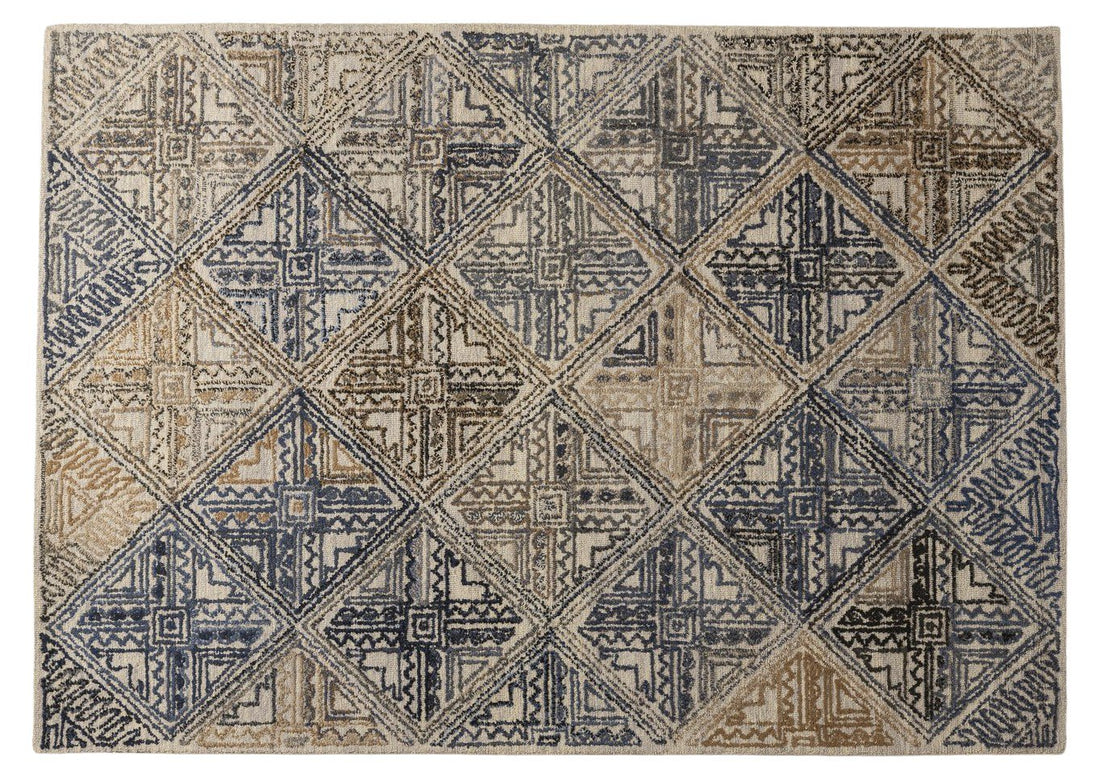 Nomad Lattice – Handcrafted Wool Carpet - 100% Wool - 8*5