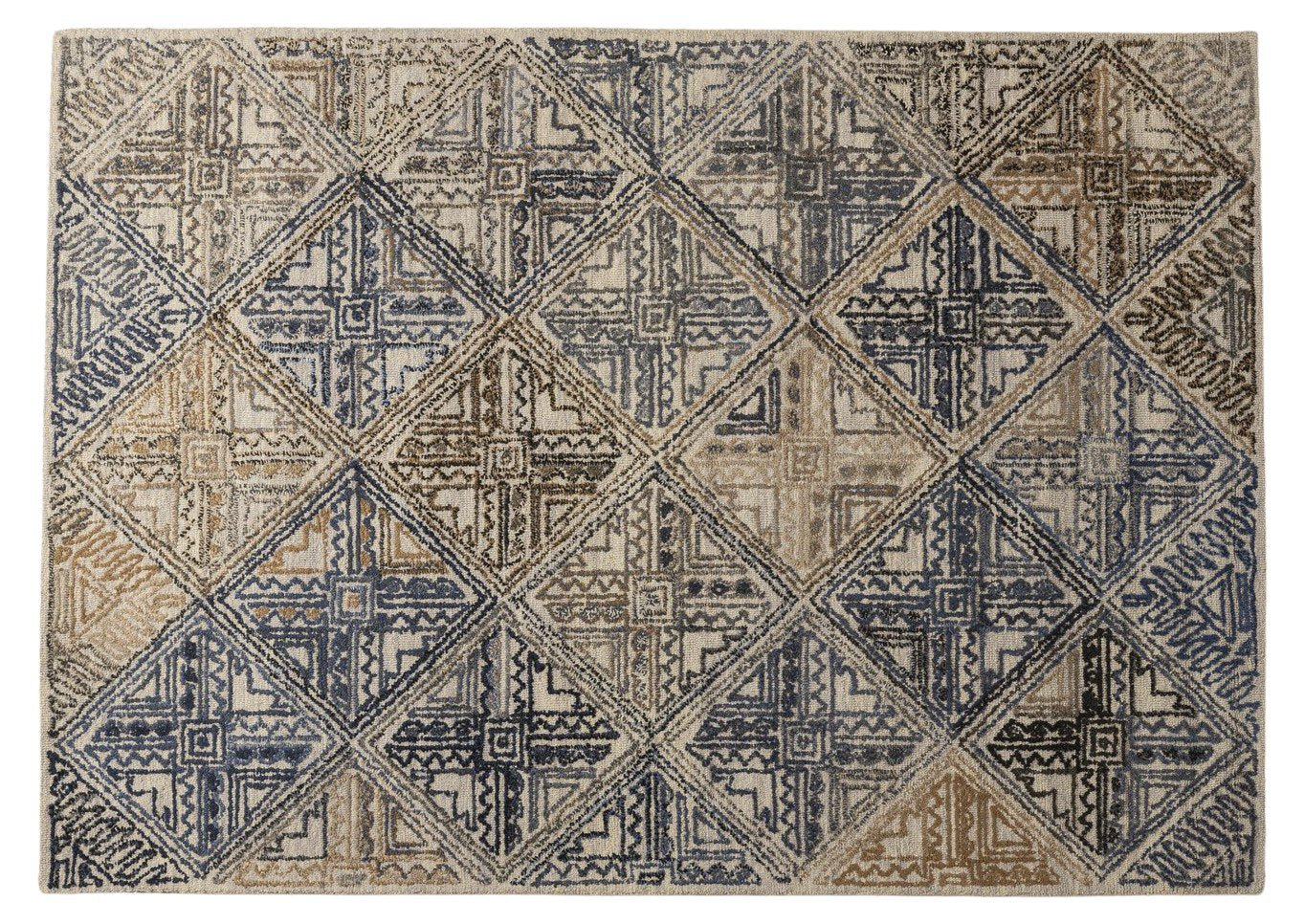 Nomad Lattice – Handcrafted Wool Carpet - 100% Wool - 8*5