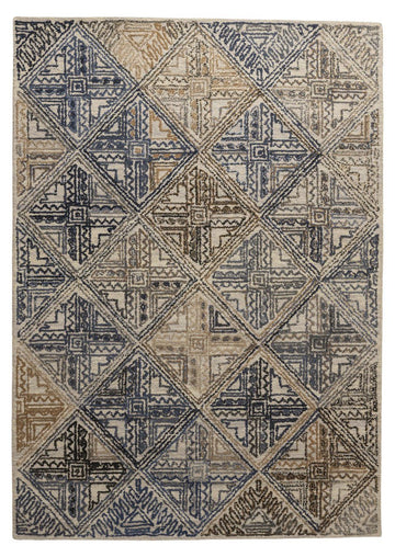 Nomad Lattice – Handcrafted Wool Carpet - 100% Wool - 8*5