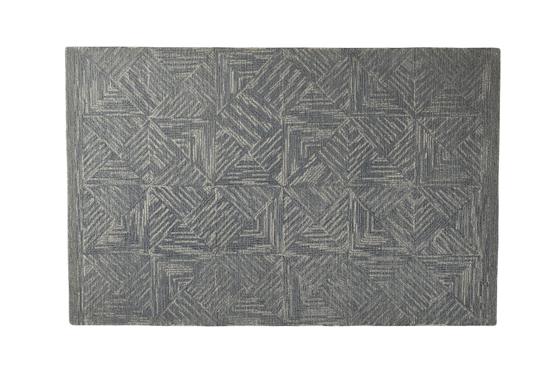 Slate Weave - Handcrafted wool carpet - 100 % Wool - 8*5 ft