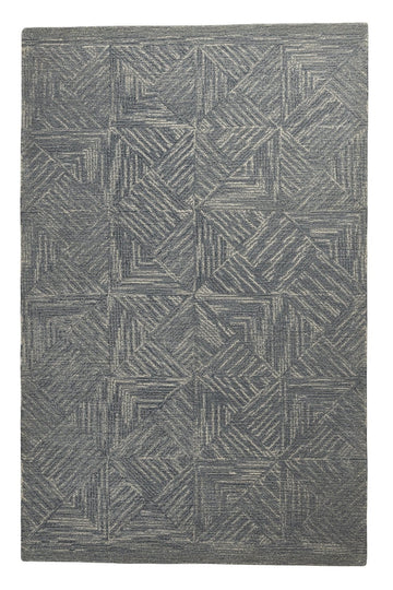 Slate Weave - Handcrafted wool carpet - 100 % Wool - 8*5 ft