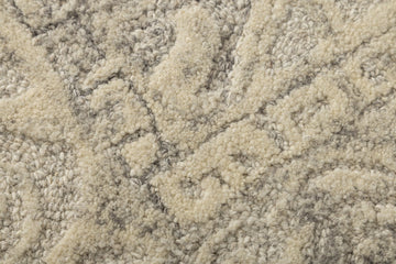 Ivory Heirloom - Handcrafted wool carpet - 100 % Wool - 8*5 ft