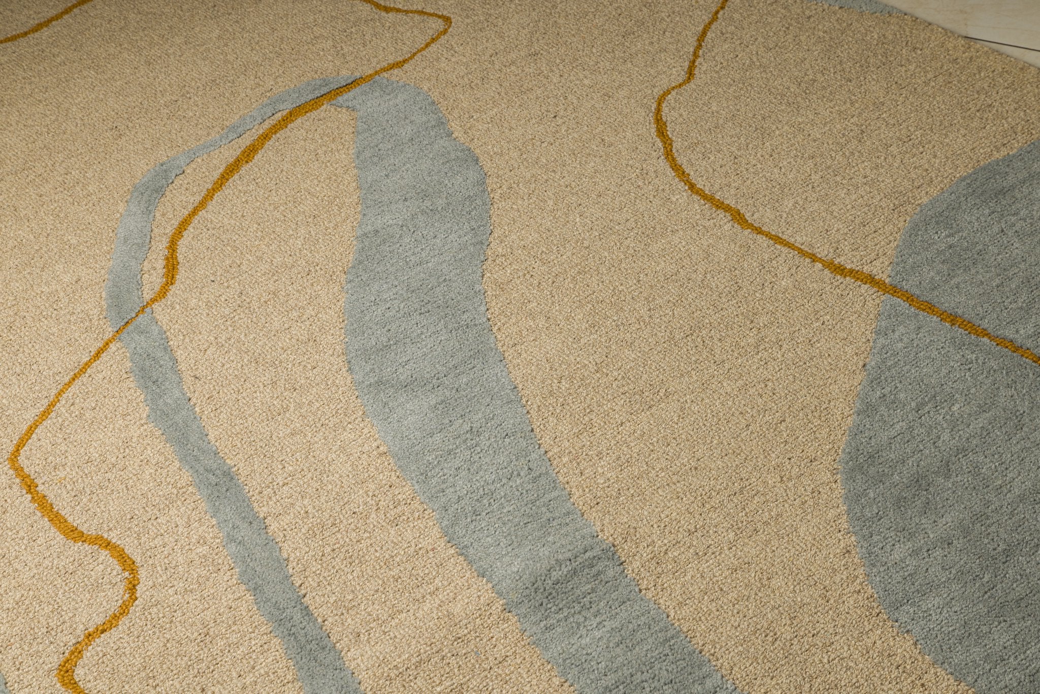 Drift Lines - Handcrafted Wool Carpet - 100% Wool - 8*5