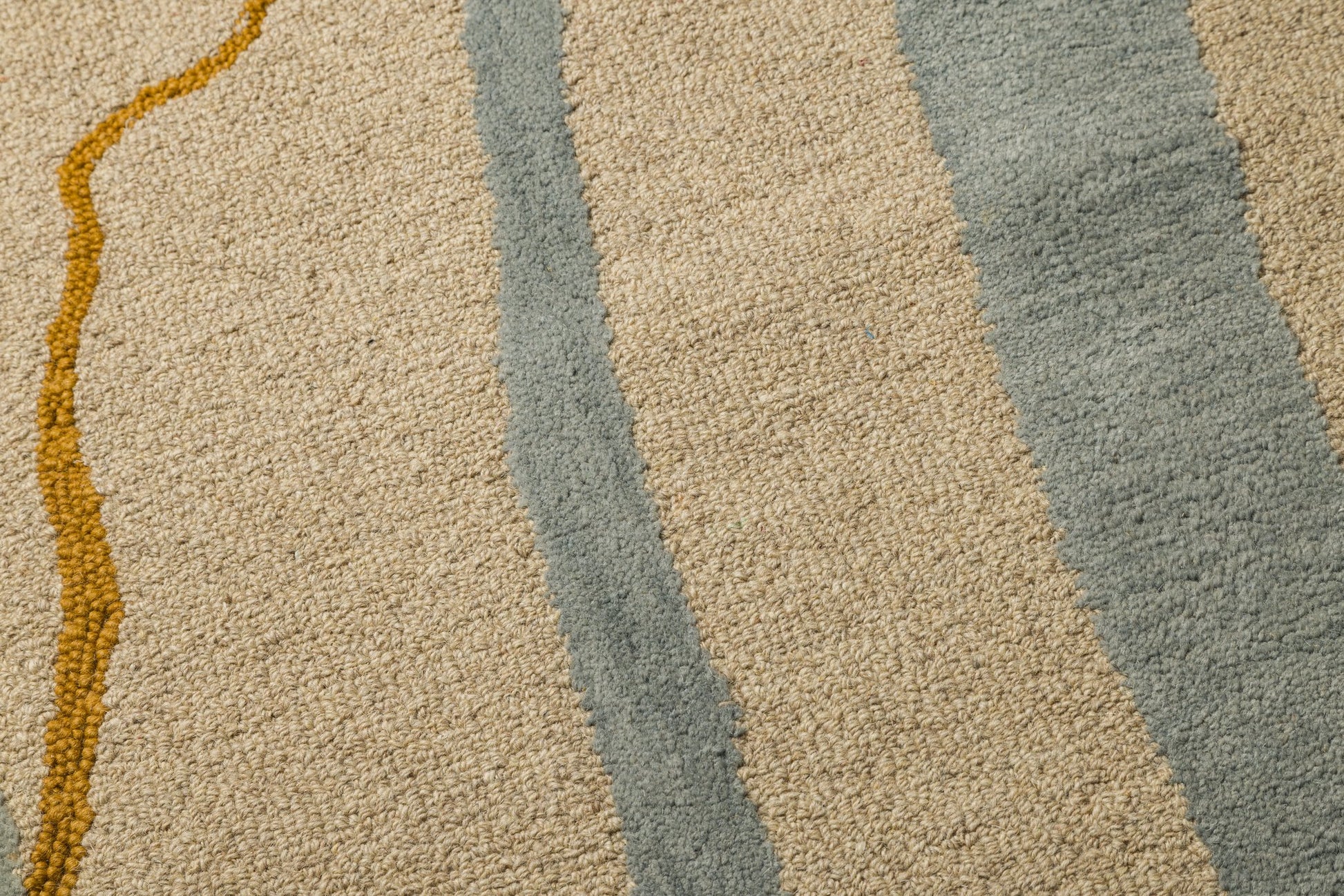 Drift Lines - Handcrafted Wool Carpet - 100% Wool - 8*5