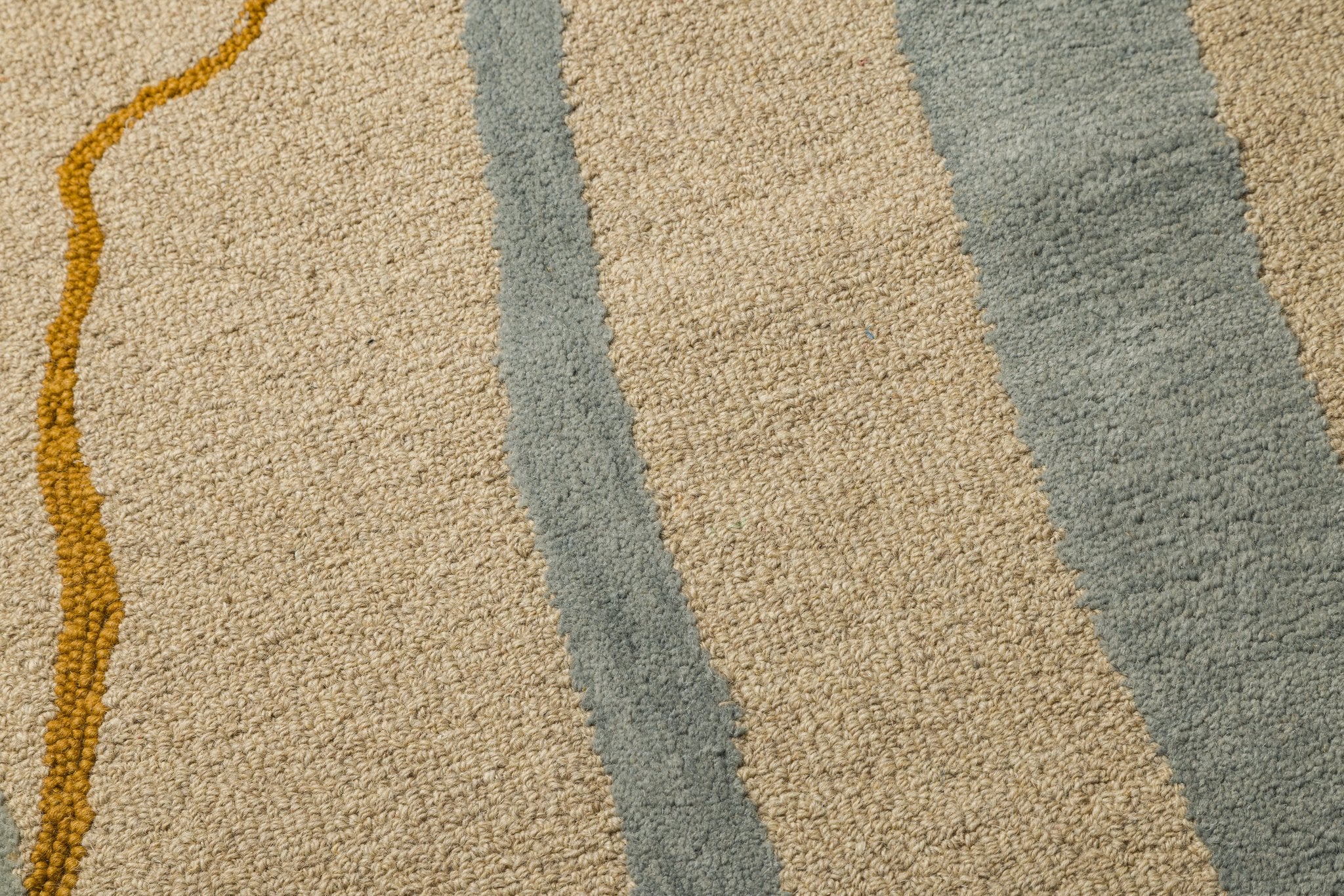 Drift Lines - Handcrafted Wool Carpet - 100% Wool - 8*5