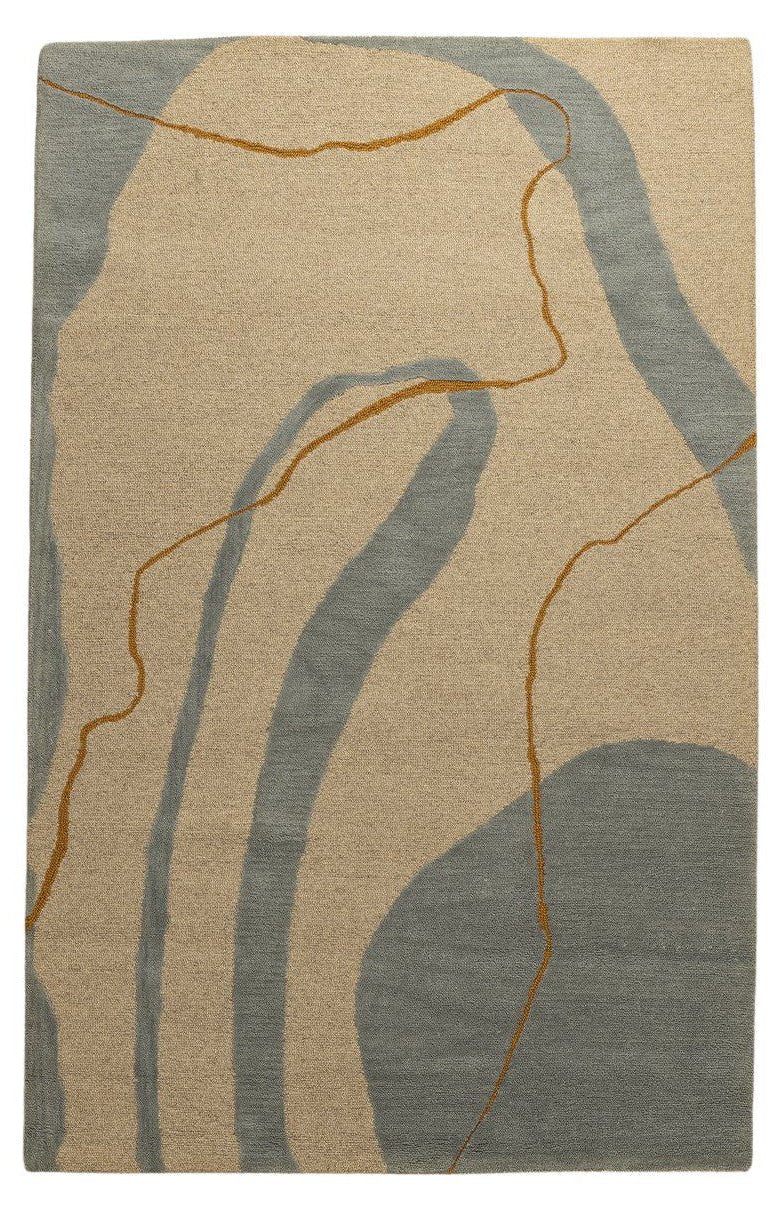 Drift Lines - Handcrafted Wool Carpet - 100% Wool - 8*5