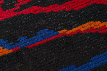 Midnight Pulse - Handcrafted Wool Carpet - 100% Wool - 8*5