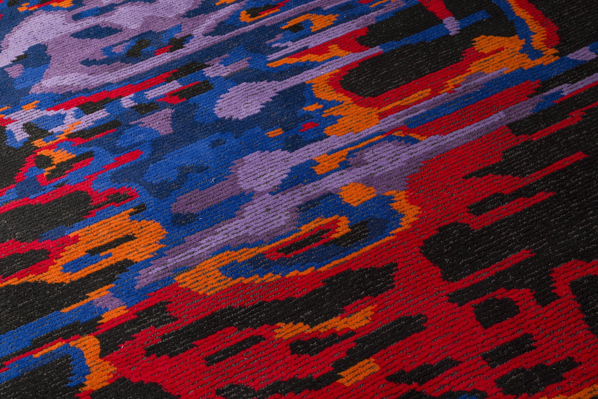 Midnight Pulse - Handcrafted Wool Carpet - 100% Wool - 8*5