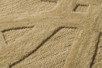 Sandweave Geometry - Handcrafter Wool Carpet - 100% Wool - 8*5