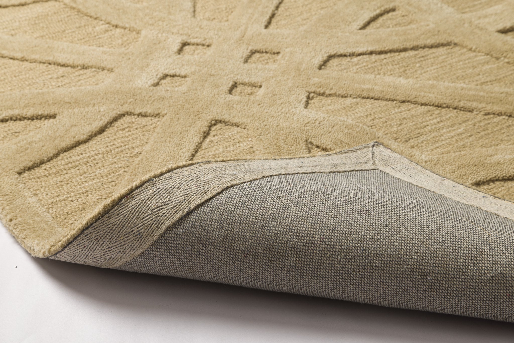 Sandweave Geometry - Handcrafter Wool Carpet - 100% Wool - 8*5