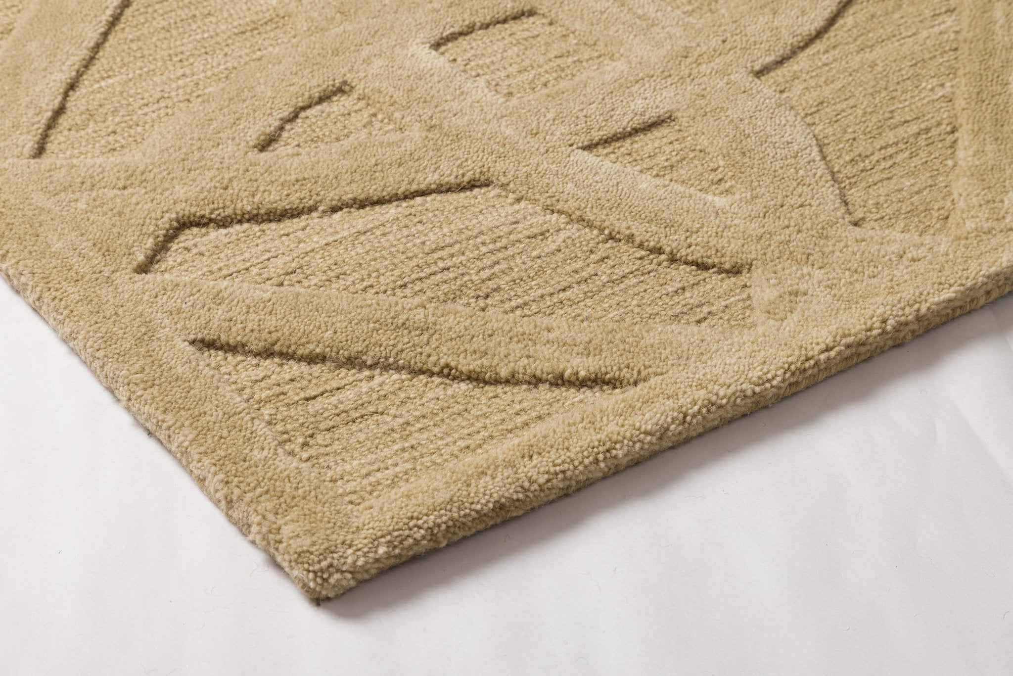 Sandweave Geometry - Handcrafter Wool Carpet - 100% Wool - 8*5