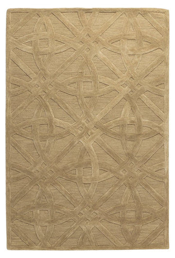 Sandweave Geometry - Handcrafter Wool Carpet - 100% Wool - 8*5