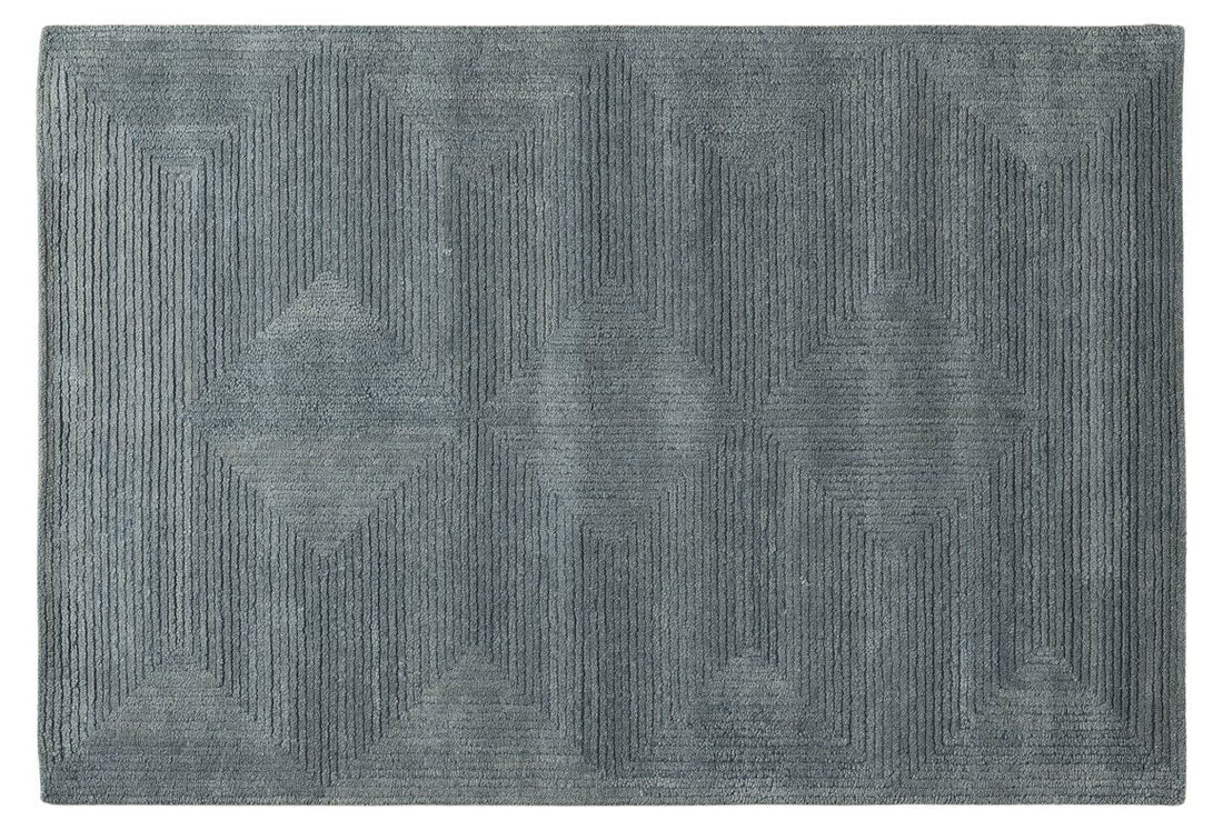 Mistline Texture - Handcrafted Wool Carpet - 100% Wool - 8*5