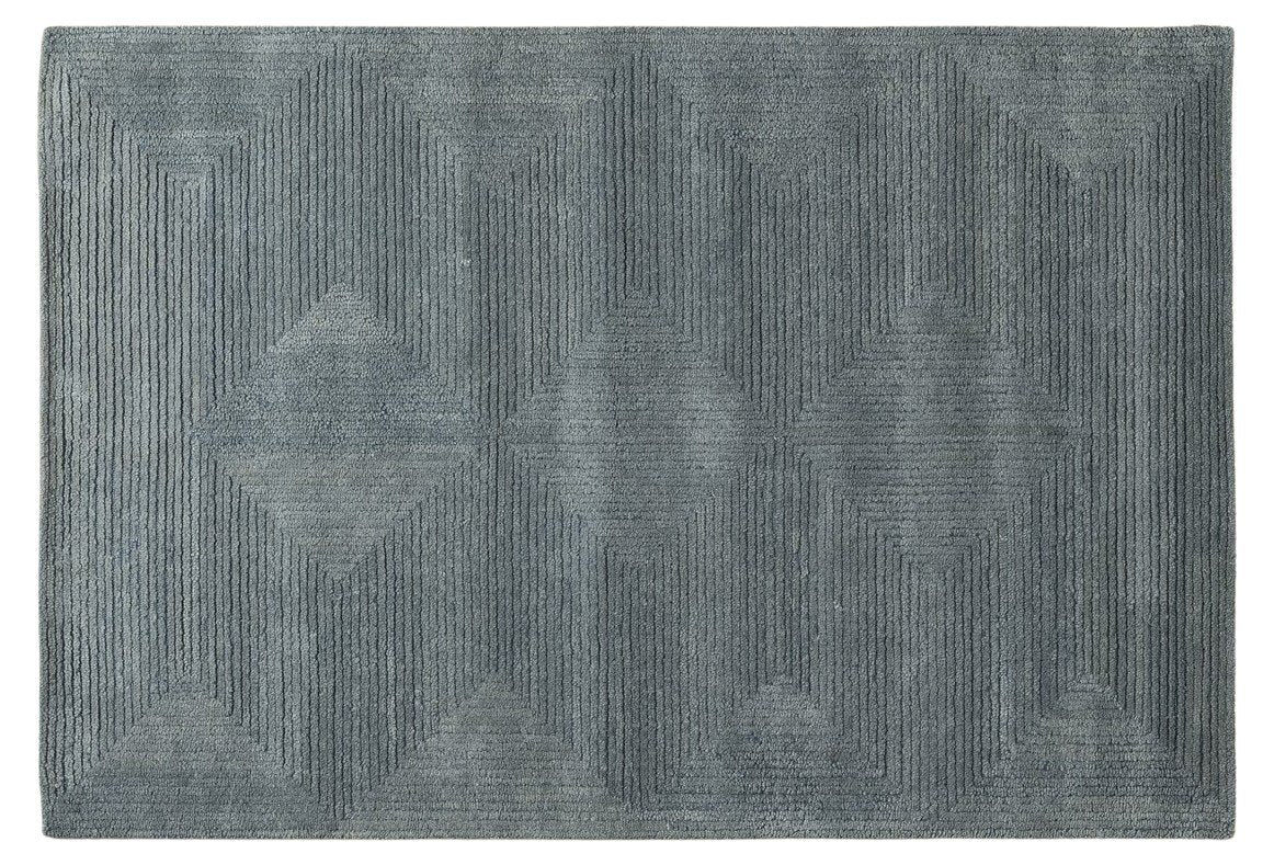 Mistline Texture - Handcrafted Wool Carpet - 100% Wool - 8*5