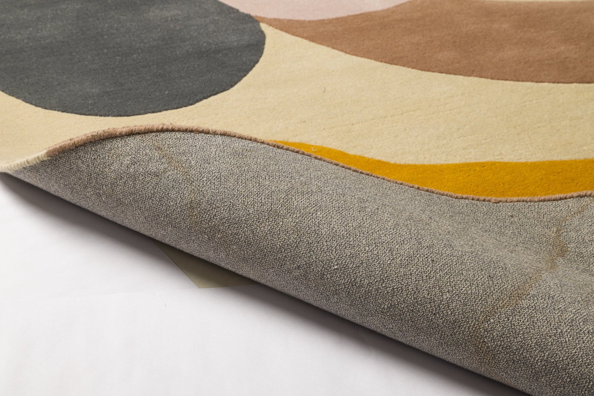 Sunset Forms - Handcrafted Contemporary Carpet - 100% Wool - 8*5