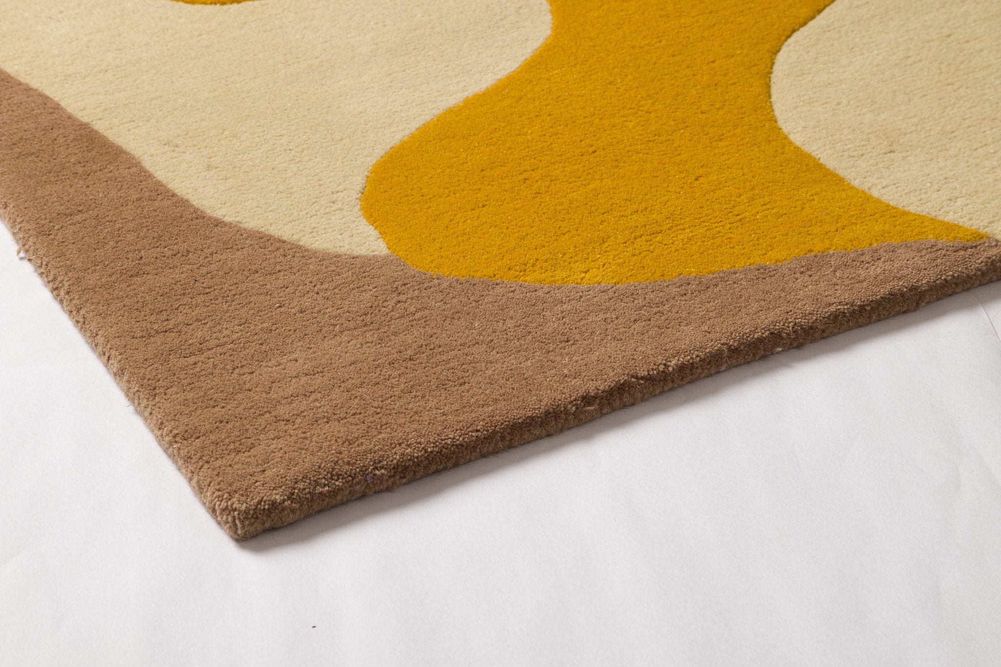 Sunset Forms - Handcrafted Contemporary Carpet - 100% Wool - 8*5