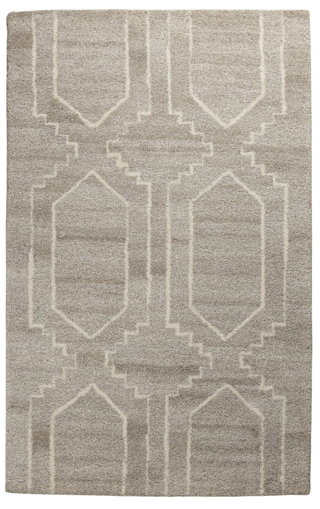 Architectural Weave - Handcrafted Wool Carpet - 100 % Wool - 8*5 ft