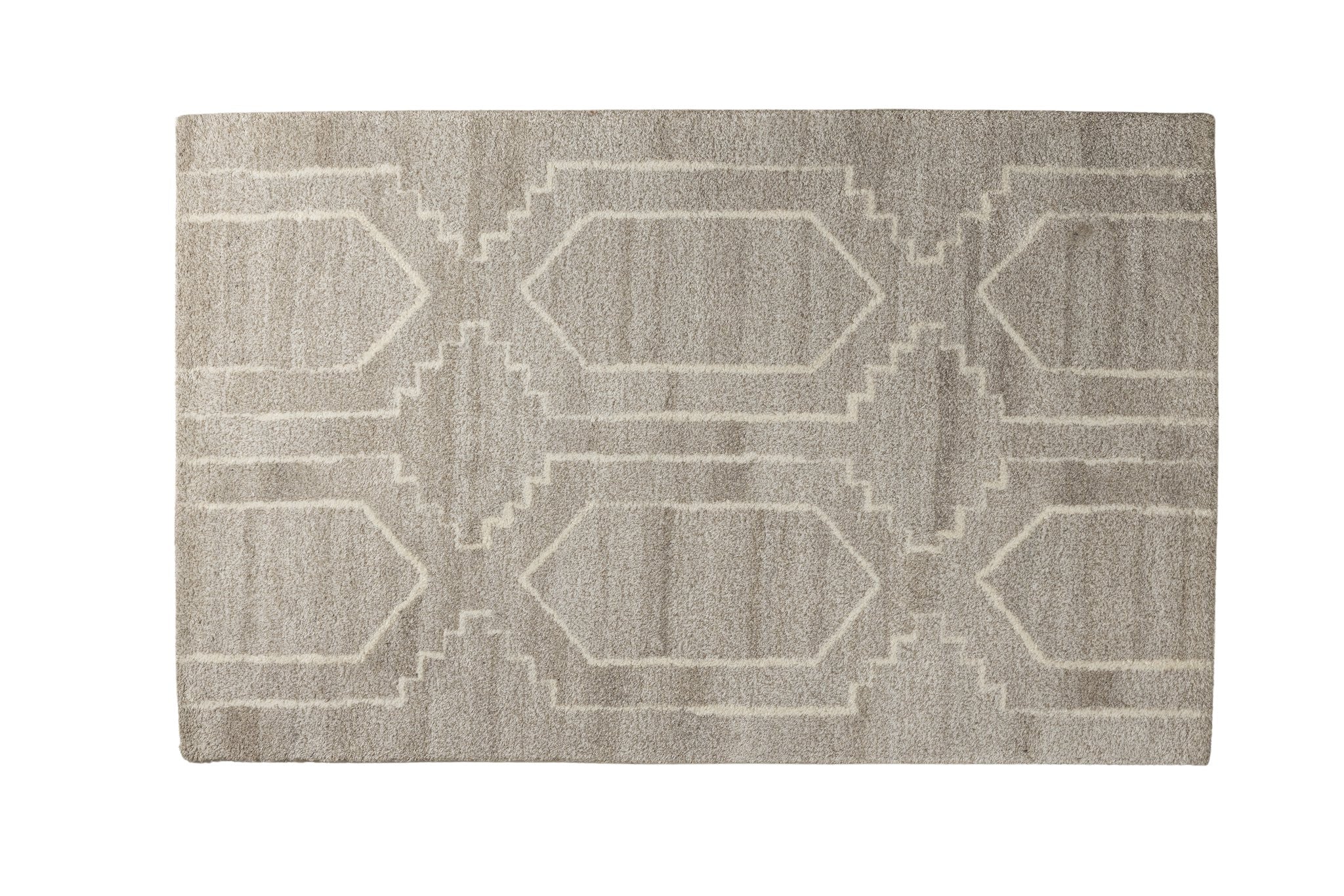 Architectural Weave - Handcrafted Wool Carpet - 100 % Wool - 8*5 ft