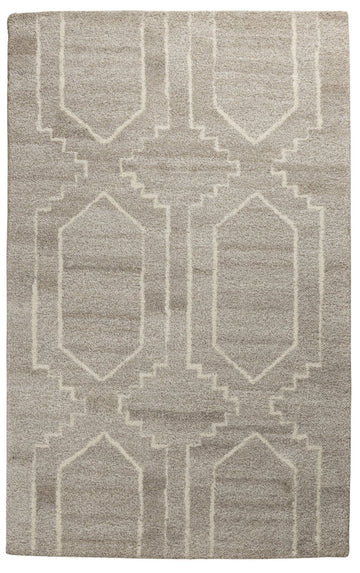 Architectural Weave - Handcrafted Wool Carpet - 100 % Wool - 8*5 ft