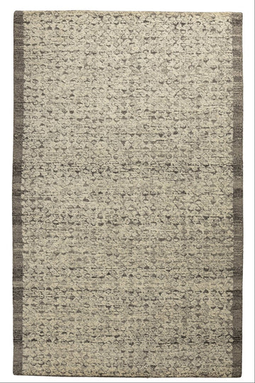 Stonewash Texture - Handcrafted Wool Carpet - 100 % Wool - 8*5 ft