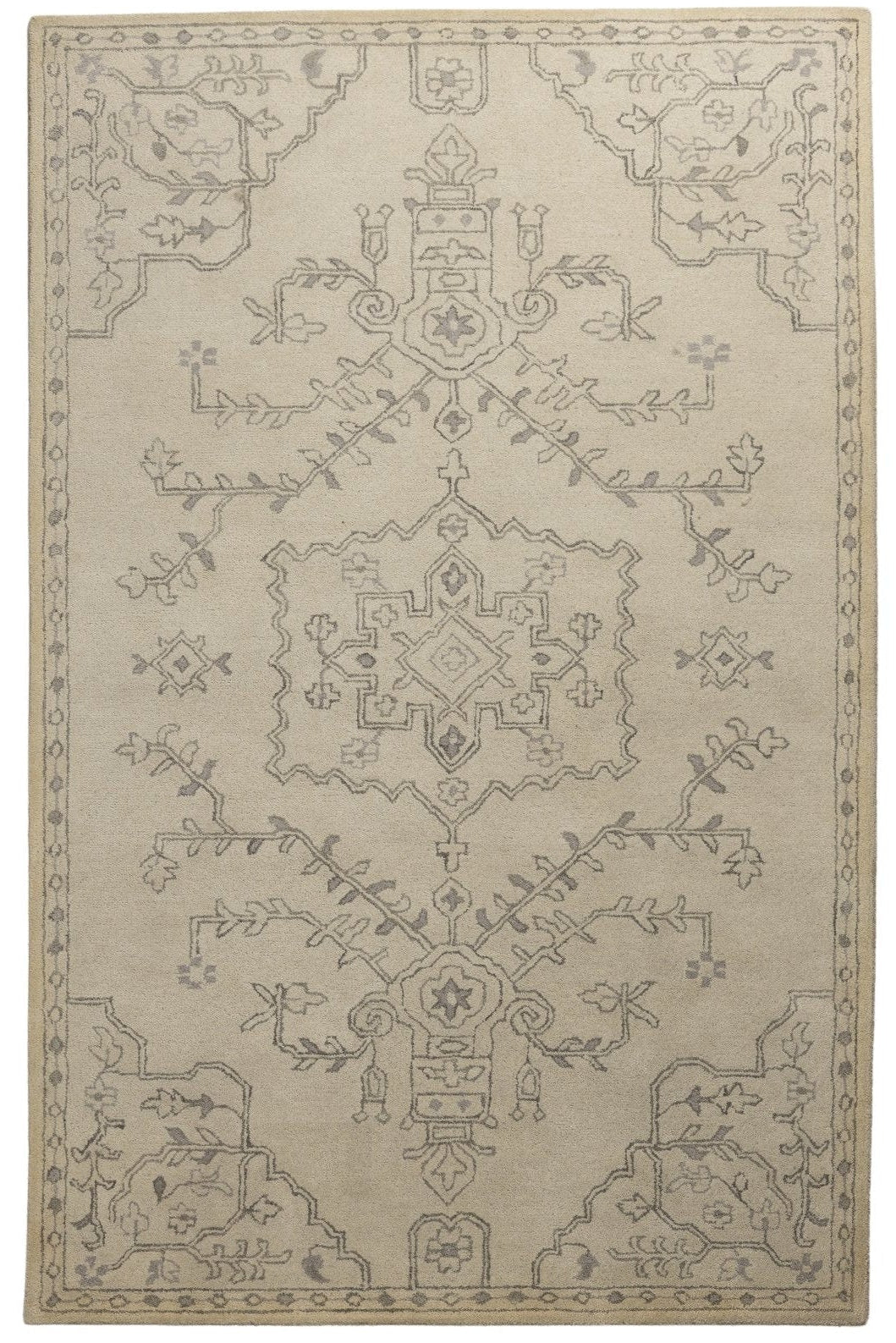 Heritage Bloom - Handcrafted Wool Carpet - 100 % Wool - 8*5 ft