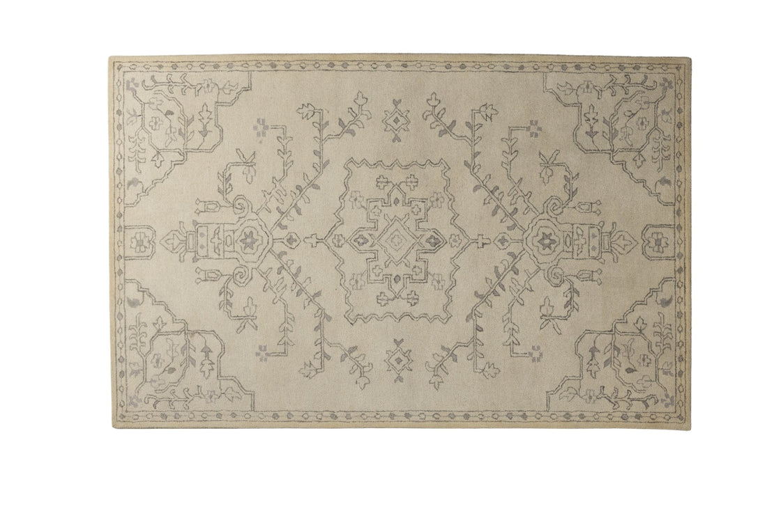 Heritage Bloom - Handcrafted Wool Carpet - 100 % Wool - 8*5 ft