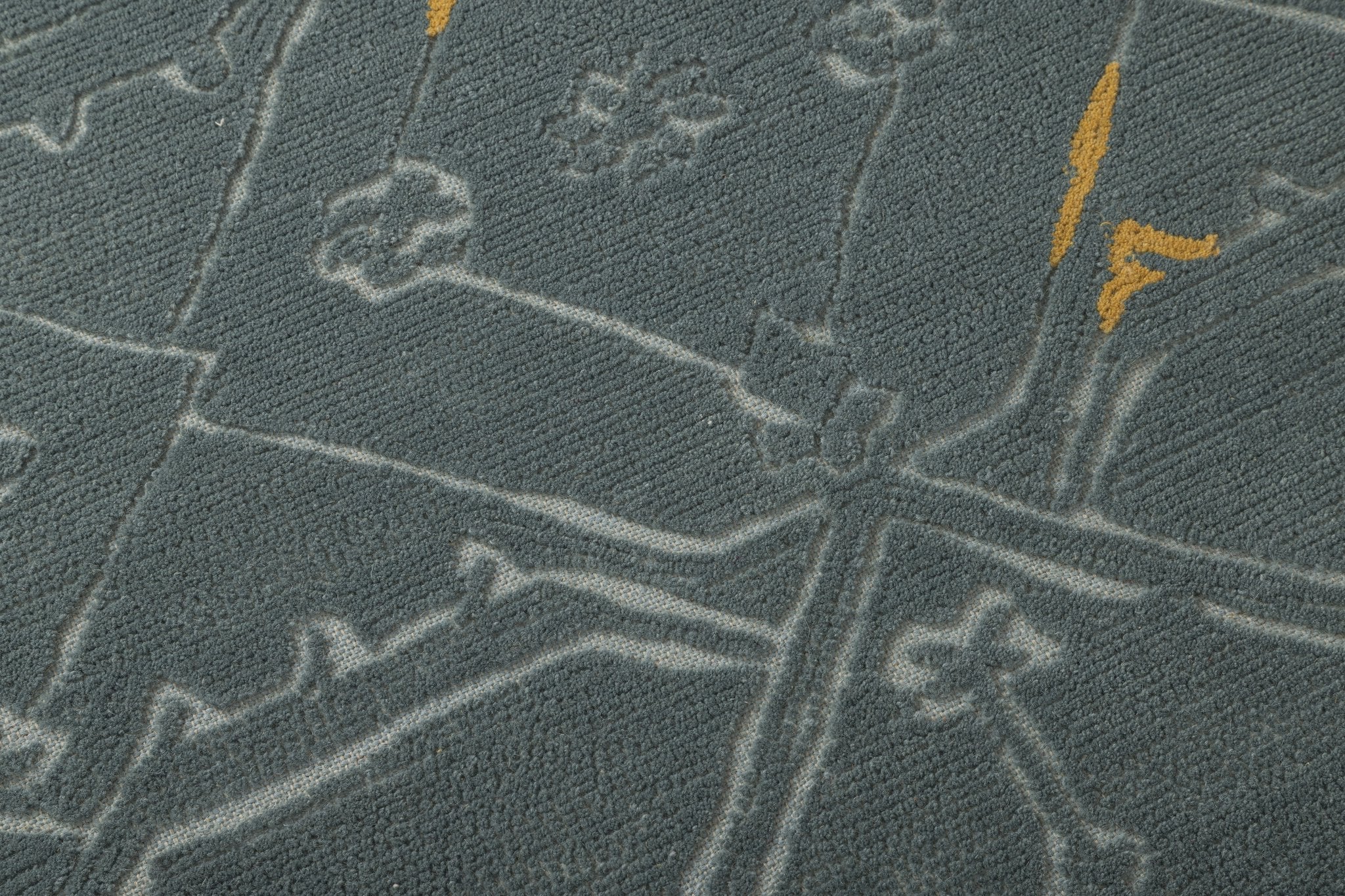Vintage Lattice Glow - Handcrafted Wool Carpet - 100 % Wool - 8*5 ft