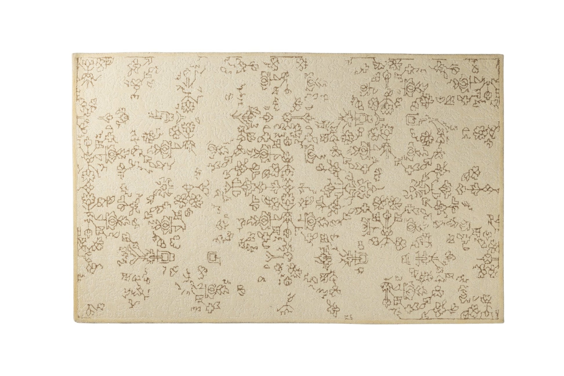 Whispering Vines - Handcrafted Wool Carpet - 100 % Wool - 8*5 ft