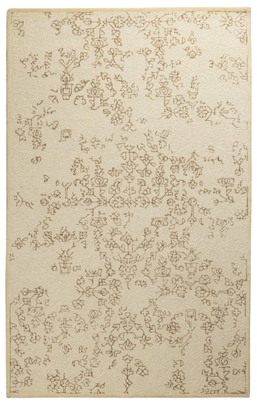 Whispering Vines - Handcrafted Wool Carpet - 100 % Wool - 8*5 ft
