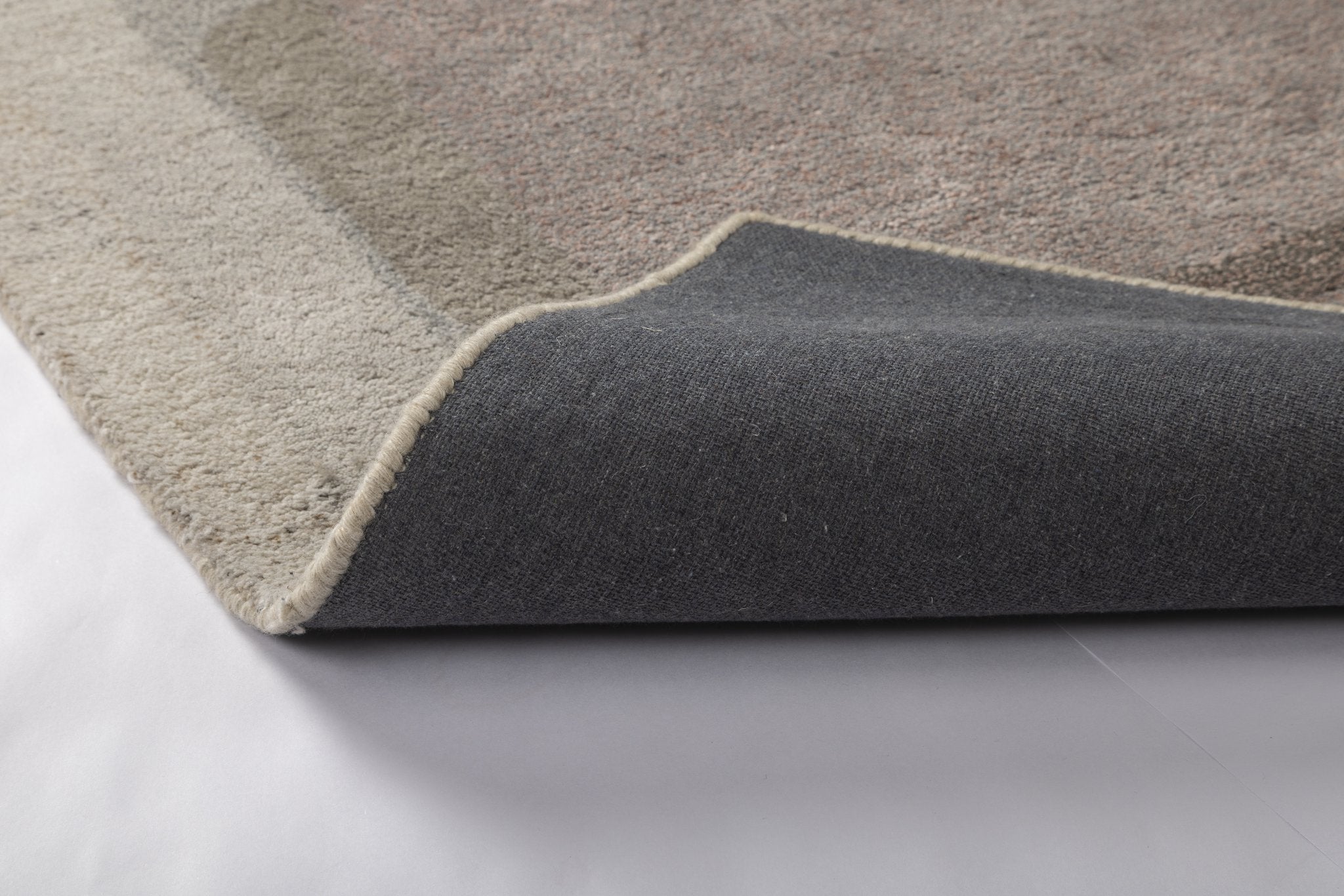 Abstract Layers - Handcrafted Wool Carpet - 100 % Wool - 8*5 ft