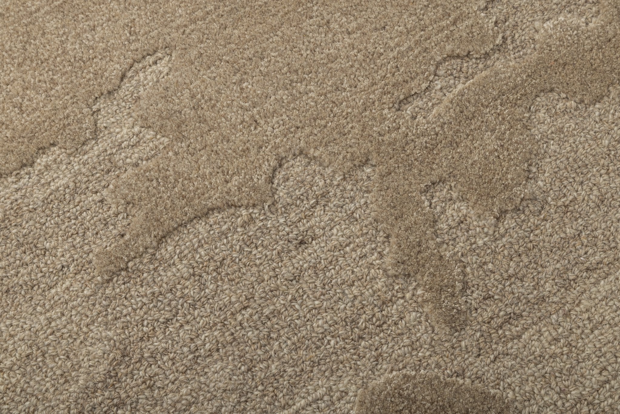Sand Drift Texture - Handcrafted Wool Carpet - 100 % Wool - 8*5 ft