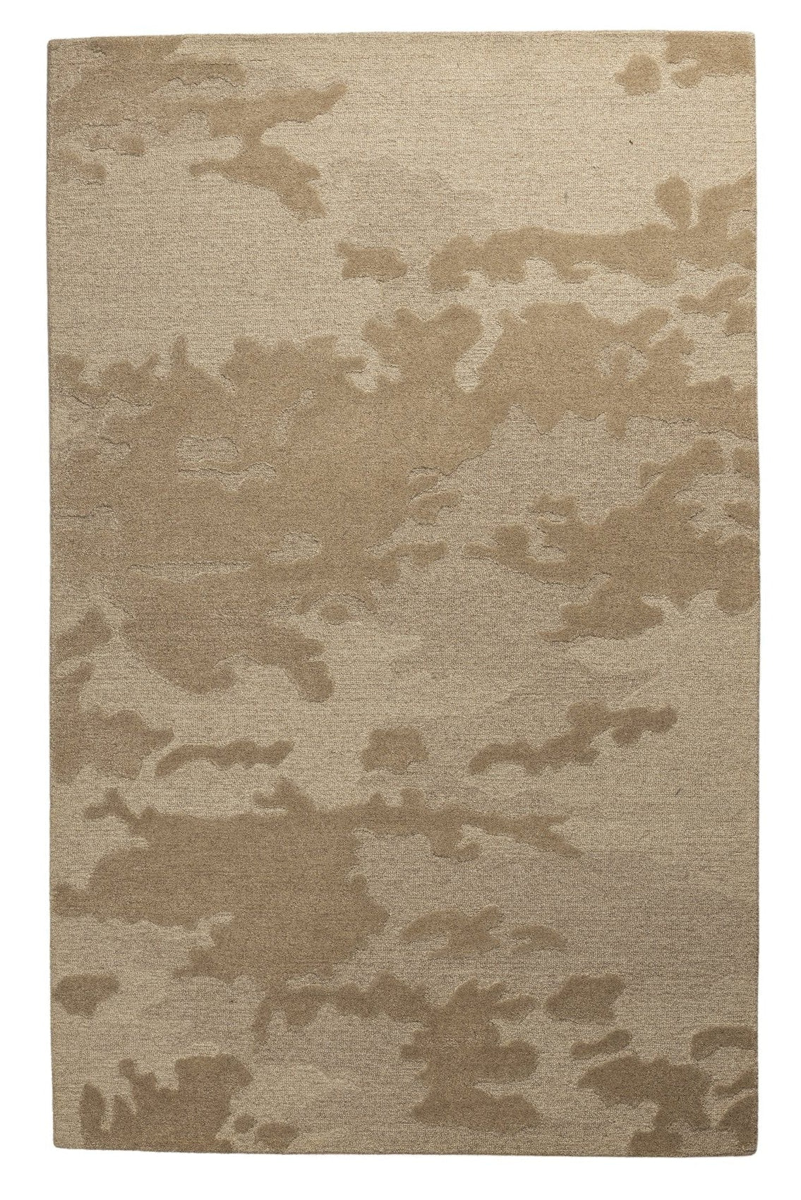 Sand Drift Texture - Handcrafted Wool Carpet - 100 % Wool - 8*5 ft