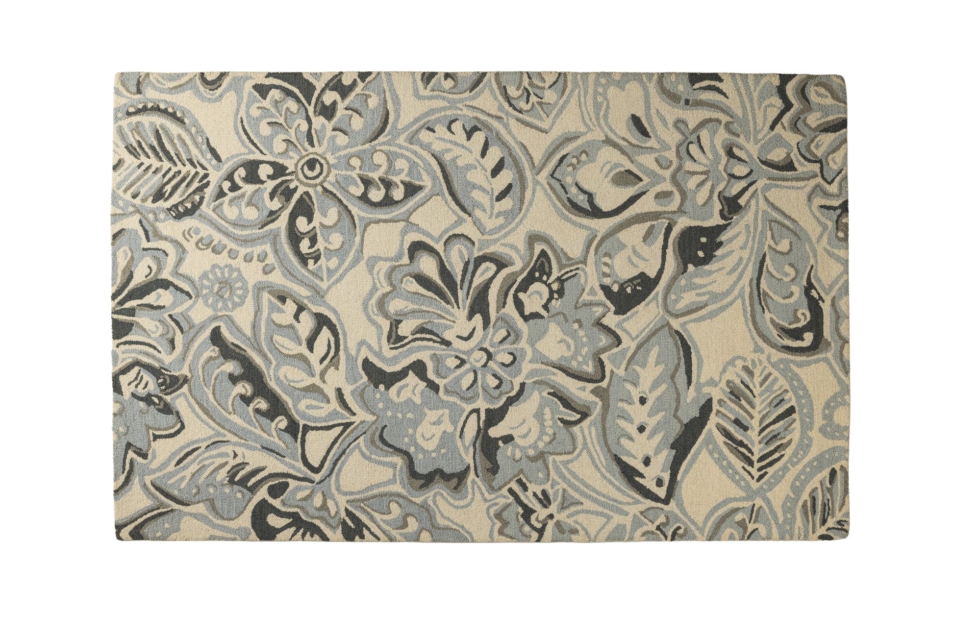 Blooming Botanica - Handcrafted Wool Carpet - 100 % Wool - 8*5 ft