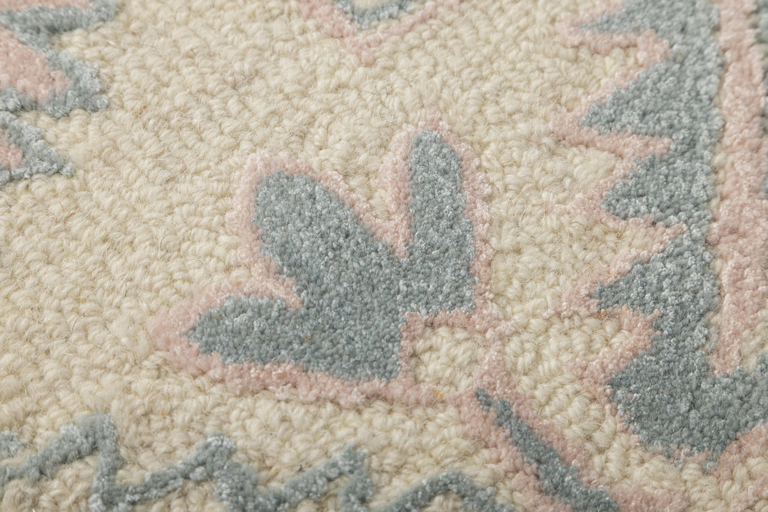 Pastel Heritage Panels - Handcrafted Wool Carpet - 100 % Wool - 8*5 ft